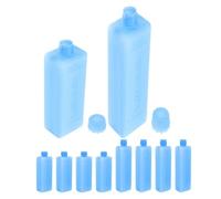 PRETYZOOM 10pcs Reusable Ice Packs for Air Cooler and Ice Crystal Boxes with Consistent Low Temperatures and Pe Design, for Seafood Lunch Boxes, Camping, and Daily Meals the Go,