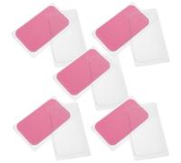 PRETYZOOM 10pcs Reusable Silicone Under-Eye Patches for Eyelash Extensions, Lash Grafting Pallet Soft Adhesive, Thin Pink and Lash Lift Pads for Makeup Artists and Beauty Salons