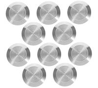 PRETYZOOM 10pcs Stainless Steel Blind Tactile Markers 35x5mm Non-slip Walkway Studs for Visually Impaired Safety on Sidewalks and Public Transport Access