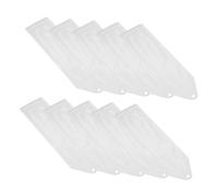 PRETYZOOM 10Pcs Transparent PVC Bookmark Sleeves with Punch Reusable Protective Covers for Bookmarks and Photos Display Wraps for Readers Students Writers Idea