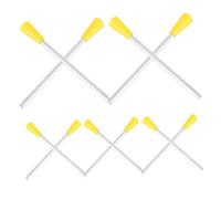 PRETYZOOM 10pcs Triangle Iron Mallets Metal Musical Triangle Strikers for Professional and Student Percussion Use