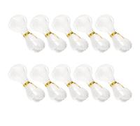 PRETYZOOM 10pcs White Elastic String Bracelet Thread String Jewelry Beading Cords Made of Skin Friendly Elastic Fiber and Plastic for DIY Handmade Crafts