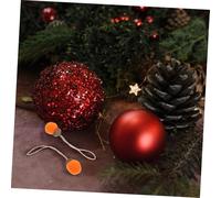 PRETYZOOM 10pcs Wool Felt Pine Cone Ornaments Mini Acorns Hanging Decorations for Christmas Thanksgiving DIY Crafts Lightweight Portable Natural Style Holiday Winter Home Decor