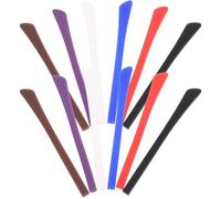 PRETYZOOM 12 Pairs Silicone Eyeglasses Leg Cover Replacement Soft Anti-slip Eyewear Leg Sleeve for Comfortable Fit Suitable for Daily Life and Sports Activities, Design
