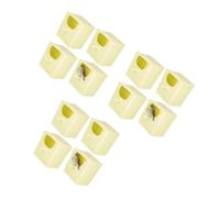 PRETYZOOM 12 Pcs Parakeet Nest Box Hanging Bird Breeding House | Plastic Khaki Build, Easy to Clean and Weather Resistant, Porch Garden Use for Bluebirds