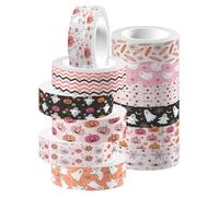 PRETYZOOM 12 Rolls Halloween Pumpkin Washi Tape Set 12 Paper Craft