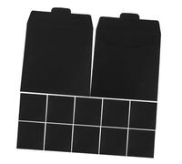 PRETYZOOM 12pcs Black Paper CD DVD Sleeves Disc Storage Wallet Document Organizer Pouch for Wedding Cards and Files, Blank Storage Binders Replacement Disc Sleeves for Media Protection