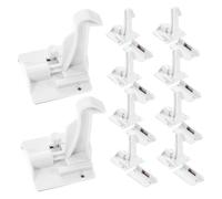 PRETYZOOM 12pcs Boys and Girls Proof Door Locks for Cabinets and Drawers, White Abs Baby Safety Cabinet Locks Strong Adhesion, Multifunctional Use, Easy to Install for Toddlers and Babies