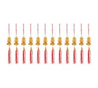 PRETYZOOM 12pcs Chinese 2026 Year of The Horse Feng Shui Charms Golden Horse Ornaments with Red Tassel Pendants, 2026 Lunar New Year Decoration for Bonsai, Window, Door