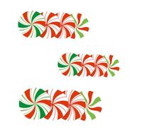 PRETYZOOM 12pcs Christmas Convenience Sticker Candy Floor Decal for Party Decorations Swirl Wall Decal Set Xmas Candy Decals Decorative Floor Decal Easy Peel and Reapply Feature