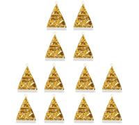 PRETYZOOM 12pcs Glitter Santa Hats with Snowflake Pattern for Adults and Christmas Headdress Decoration in Golden Festive Holiday Headwear for Family Parties and Xmas Celebrations
