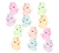 PRETYZOOM 12pcs Glow Dark Unicorn Ornaments Cute Decor for Car Dashboard DIY Fairy Accessories Glowing Unicorn Decoration for Birthday Party