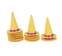 PRETYZOOM 12pcs Hat Decorations: Felt Halloween Bottle Topper Hats For Wine Crafts And Party Supplies - Caps For Costume Parties