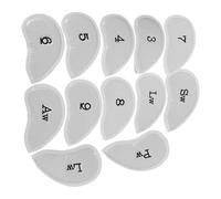 PRETYZOOM 12pcs Lightweight Pu Golf Club Head Covers Set for Drivers and Fairway Woods Soft and Stylish Protection for Golf Clubs on The Course