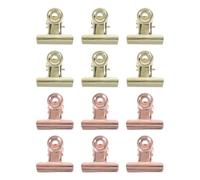 PRETYZOOM 12pcs Metal Fingernail Clamps Nail Art Clips for Acrylic Nail Tips Fixing Female Technician Accessories Manicure Tools for DIY