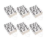 PRETYZOOM 12pcs Multipurpose Paper Pouch Set with Foldable Design, Cow Grain Pattern Paper Handheld Bags for Party Candy Bags and Package Storage