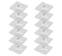 PRETYZOOM 12pcs Non-Trace Hook Sticky Hooks Grey Picture Hanging Kit Easy Install Drywall
