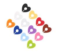 PRETYZOOM 12pcs Reusable Silicone Wine Glass Tags with Heart Shape for Beverage Identification, Easy Sterilization and Minimalist Design, for Social Events and Restaurants