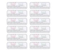 PRETYZOOM 12pcs UV Test Kit Cards for Accurate UV Light Detection and Sterilization, Pvc Material with Convenient to Take and Store Design, for Testing Boxes and Other Environments