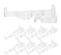 PRETYZOOM 12pcs Valance Clips for Blinds Horizontal Blinds Valance Accessories 2.5-inch Plastic Hidden Mounting Brackets Easy Installation Space-saving Modern Style for Office and Modern