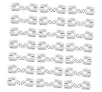 PRETYZOOM 140pcs Curtain Track Rollers Plastic Twin Wheeled Gliders for Curved and Straight Tracks Flexible Ceiling Mount Carriers for Window Dividers and Shower Curtains Heavy Duty Sliding