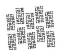 PRETYZOOM 15 Sheets Reflective Marker Points for Scanner Tear Resistant Reference Dots Inner Positioning Targets for Industrial Design Research Animation Applications