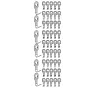 PRETYZOOM 150 Pcs Stainless Steel U Shape Single Wall Hook Silver | Rounded Tip, Smooth Polished Finish, Modular Placement for Mirrors, Measuring Cups, Laundry Rooms