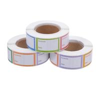 PRETYZOOM 1500pcs Self-Adhesive Date Labels for Food Storage Jars Removable Freezer Stickers Easy Clean No Residue Kitchen Organization Tags for Pantry Canning and Containers