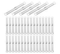 PRETYZOOM 150pcs Metal Binder Clips Double Hole Fasteners Flexible and Convenient to Use Large Capacity Document Binding Clips for Home and School