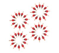PRETYZOOM 150pcs Mini Wooden Ladybug Photo Clips Natural Memo Note Pegs for DIY Craft Projects Home Decoration and Photo Organization