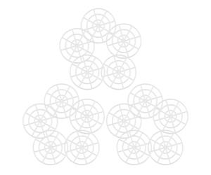 PRETYZOOM 15pcs Fermenting Mesh Presser for Jars Plastic Pickle Press Plate for Vegetable Pickling Kimchi Fermentation and Home Brewing Compact Space-Saving Design