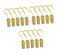 PRETYZOOM 15pcs Reusable Laundry Hook Clips Heavy Duty Hanging Clips for Clothes Hangers for Closet Shoe Hanger and Home Supplies