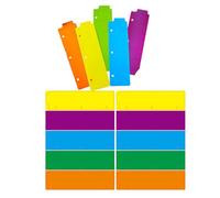 PRETYZOOM 15pcs Snap in Binder Bookmarks for Spiral Planner, Lightweight Abs Material, Organizing Notes with Repositionable Document Tabs, Suitable for Travel and Other Scenarios