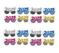 PRETYZOOM 16 Pcs 2025 Digital Glasses 2025 Eyeglasses Class of 2025 Party Eyewear Funny Number Eyeglasses New Year Eve Glasses Happy New Year Sunglasses 2024 Eyewear 2025 Modeling Eye Wear