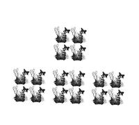 PRETYZOOM 16 pcs Gothic Black Spider Web Hair Barrettes with Netting Skull and Butterfly Details Secure Side Clips for Halloween Parties Costume Accessories for Horror and Zombie Themes