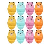 PRETYZOOM 16pcs Plastic Cord Holder for Appliances with Adhesive Bear-Shaped Hooks, Easy to Clean Cable Management Clips for Bedrooms and Bathrooms, Cute Cartoon Plug Holder for Random Color