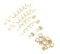 PRETYZOOM 16pcs Zinc Alloy Dirty Braid Rings Hair and Hair Extension Rings Set and for Dreadlocks Styling