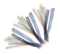 PRETYZOOM 18Pcs Assorted Colored Portable Book Rings Binding Coils Telephone Wire DIY Notebook Binding Circles for Journals Craft Making Office School Organization