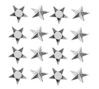 PRETYZOOM 18pcs Pentagram Snowboard Stomp Pad Zinc Alloy Anti Slip Grip