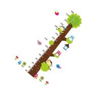 PRETYZOOM 1Pc Cartoon Growth Height Chart Sticker for Funny Self Adhesive Wall Ruler Owl Design for Tracking Height Milestones Nursery Bedroom