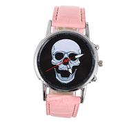 PRETYZOOM 1pc Skull Pattern Quartz Watch for Men Unique Halloween Design Dial Student Wrist Watch Stylish and Casual for Parties and Gifting