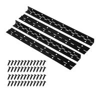 PRETYZOOM 1set Black Stainless Steel Continuous Hinge for Industrial Use Long Piano Hinge with Corrosion Resistance and High Strength Suitable for Doors Cabinets and Wooden Boxes