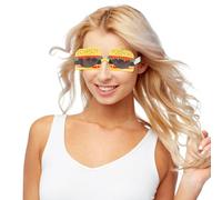 PRETYZOOM 2 Pcs Abs Costume Sunglasses Burger Shape Lightweight Fun Sunglasses Party Pack with Anti-corrosion and Heat-resistant Features for Dance Party and Ball