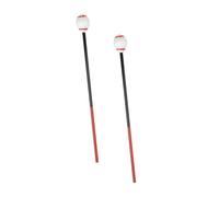 PRETYZOOM 2 Pcs Marimba Mallets Wood Xylophone Hammers White Yarn Heads and Red Strings, Percussion Instrument Accessories Suitable for Adults and Students