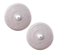 PRETYZOOM 2 Rolls Elastic Meat Netting Cotton Thread Mesh Roll for Tying Ham and Sausage Packaging Beige Cooking String Suitable for Professional Use in Shopping Mall