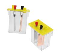 PRETYZOOM 2 Sets Saltwater Battery Experiment Kit for Stem Science Project Physics Learning Tool with Metal Plates for Elementary and Middle School Educational Labs