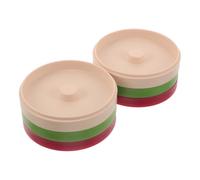 PRETYZOOM 2 Sets Stackable 3 Tier Bar Glass Rimmer Box with Sponge for Margaritas and Cocktails, and Foam Material, Easy to Use and Clean, for Home Bar and Outdoor Gatherings
