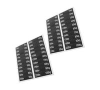PRETYZOOM 2 Sheets Adhesive Weight Stack Labels for Gym Equipment 5-100kg Numbered Dumbbell Stickers Pin Holes 90x20mm Fitness Weight Tag Labels for Weightlifting Bars