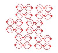 PRETYZOOM 20 Pcs Round Glasses Frames Party Props Fun Eyeglasses for Adults Lightweight DIY Costume Accessories for Photo Booth and Celebrations