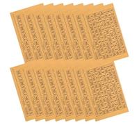 PRETYZOOM 20 Sheets Money Saving Bank Stickers for Savings Jar Self-Adhesive Financial Target Labels Numbered Sticker Set and Goal Tracking